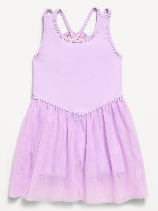 Image number 1 showing, Sleeveless Heart-Back Tutu Dress for Toddler Girls