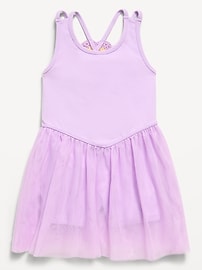 Image number 1 showing, Sleeveless Heart-Back Tutu Dress for Toddler Girls