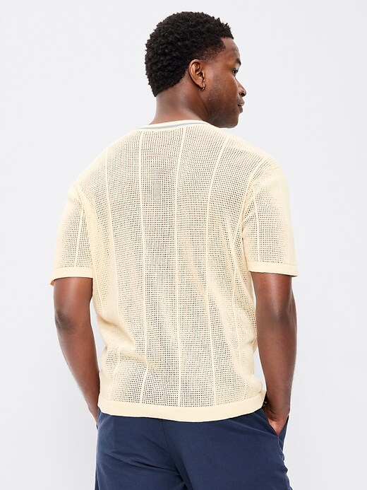 Image number 2 showing, Relaxed Mesh-Knit T-Shirt