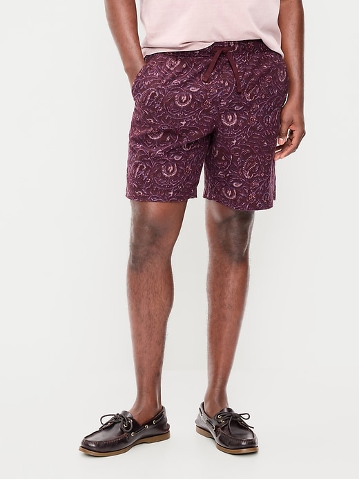 Image number 2 showing, Linen-Blend Jogger Shorts -- 7-inch inseam
