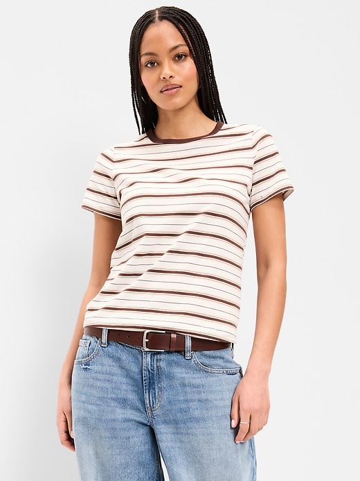 Image number 4 showing, EveryWear Crew-Neck Striped T-Shirt