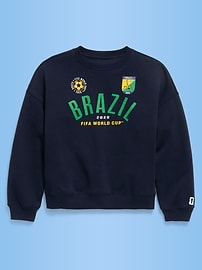 Image number 2 showing, FIFA World Cup 26™ Brazil Oversized Tunic Sweatshirt for Girls