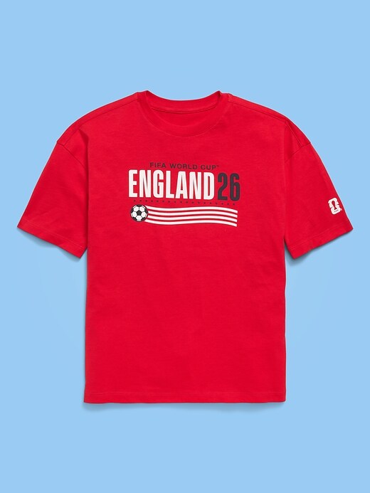 Image number 2 showing, FIFA World Cup 26™ England Oversized Graphic T-Shirt for Boys