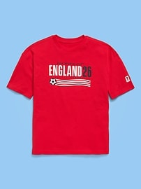 Image number 2 showing, FIFA World Cup 26™ England Oversized Graphic T-Shirt for Boys