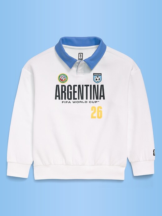 Image number 2 showing, FIFA World Cup 26™ Argentina Dynamic Fleece Collared Graphic Sweatshirt for Kids