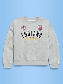 Image number 2 showing, FIFA World Cup 26™ England Oversized Graphic Tunic Sweatshirt for Girls