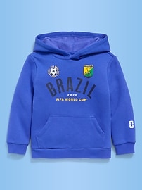 Image number 2 showing, FIFA World Cup 26™ Brazil Oversized Pullover Hoodie for Toddler Boys