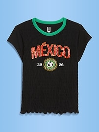 Image number 2 showing, FIFA World Cup 26™ Mexico Smocked Graphic T-Shirt for Women