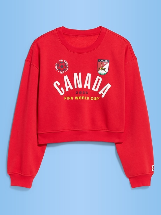 Image number 3 showing, FIFA World Cup 26™ Canada Oversized Graphic Sweatshirt for Women