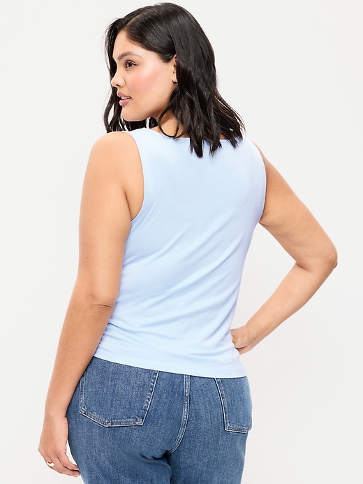 Image number 8 showing, Asymmetrical Side-Cinch Tank Top
