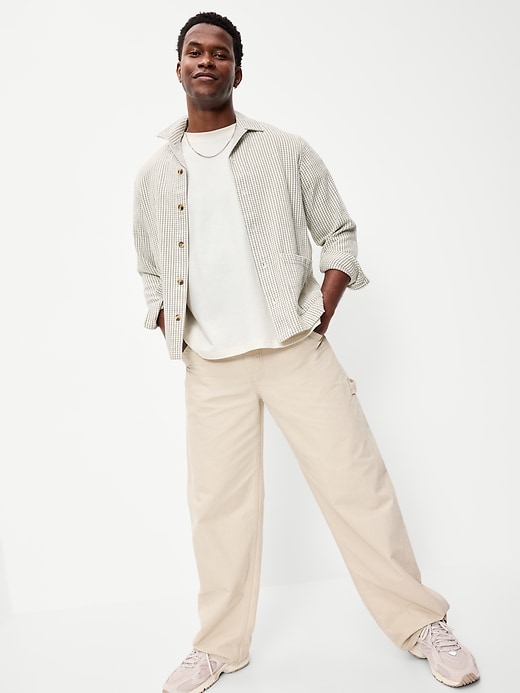 Image number 3 showing, Oversized Heavyweight Garment-Washed T-Shirt