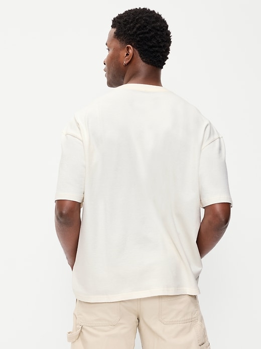 Image number 2 showing, Oversized Heavyweight Garment-Washed T-Shirt