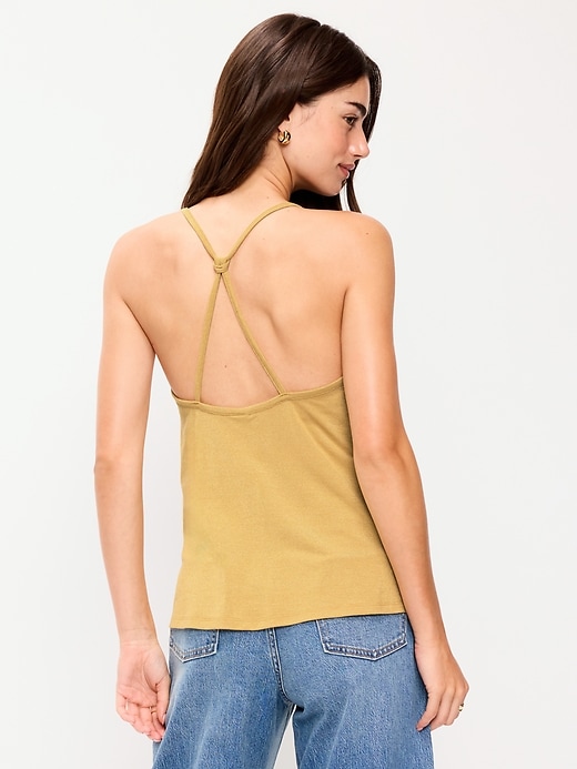 L'image numéro 2 présente Camisole Trapèze à bretelles au dos