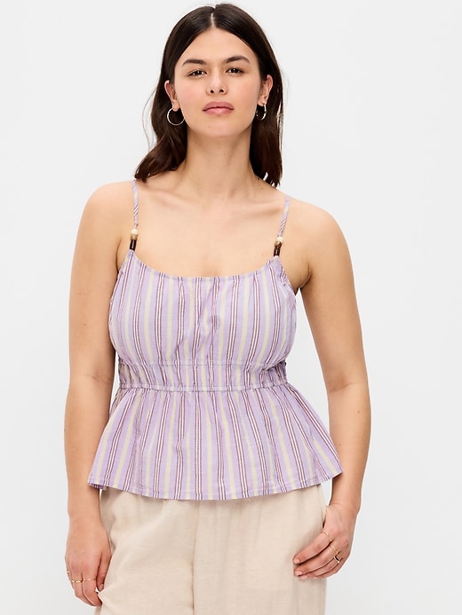 Image number 1 showing, Fitted Smocked Tank Top