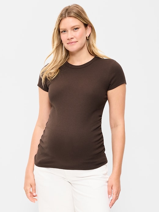 Image number 1 showing, Maternity Snug Short-Sleeve T-Shirt