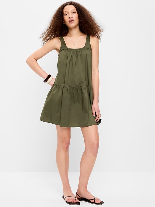 Image number 3 showing, Drop-Waist Swing Mini Dress