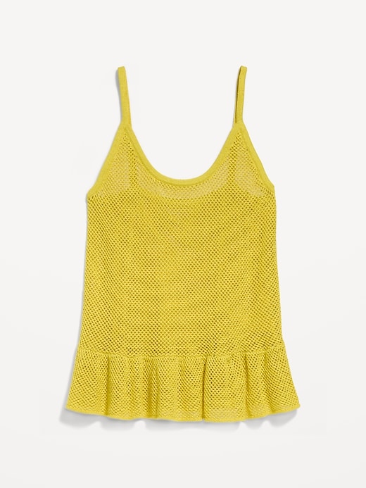 Image number 4 showing, Metallic Peplum Tank Top