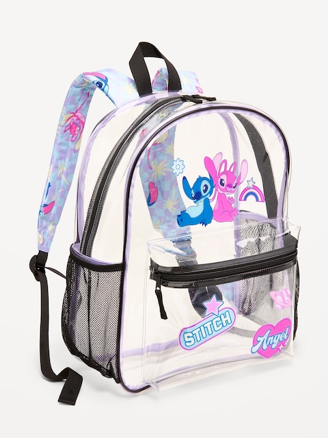 Disney© Stitch and Angel Clear Backpack for Girls