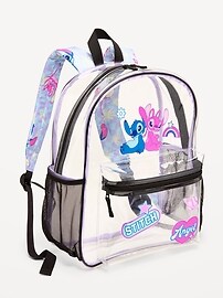 Image number 1 showing, Disney© Stitch and Angel Clear Backpack for Kids