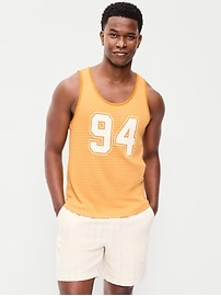 Image number 1 showing, Relaxed Textured Jacquard Tank