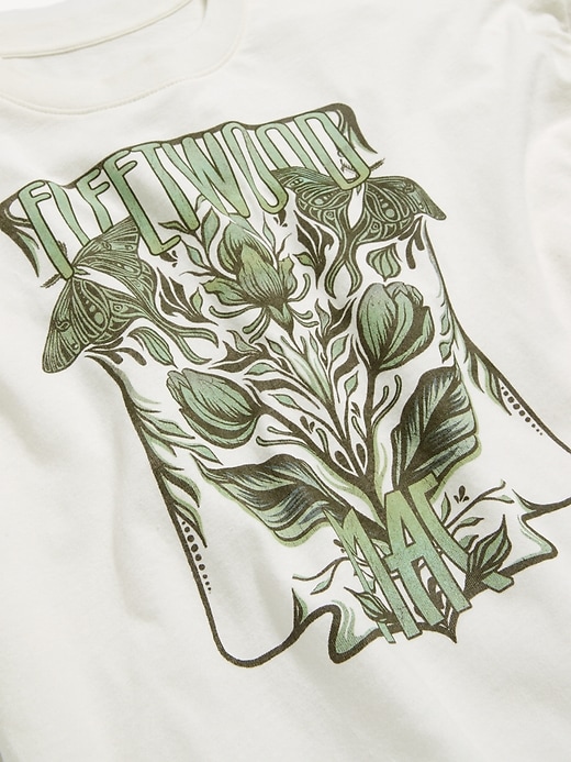 Image number 4 showing, Crew-Neck Oversized Crop Graphic T-Shirt