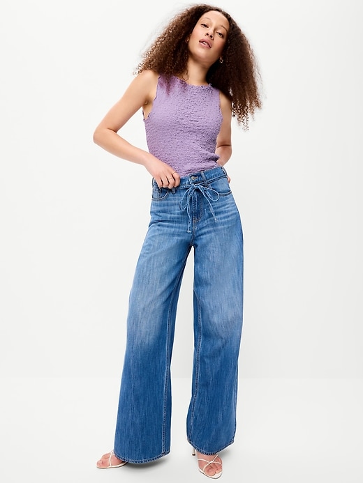 Image number 3 showing, Sleeveless Smocked Tank Top