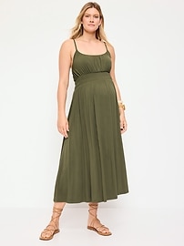 Image number 1 showing, Maternity Smocked Fit & Flare Dress
