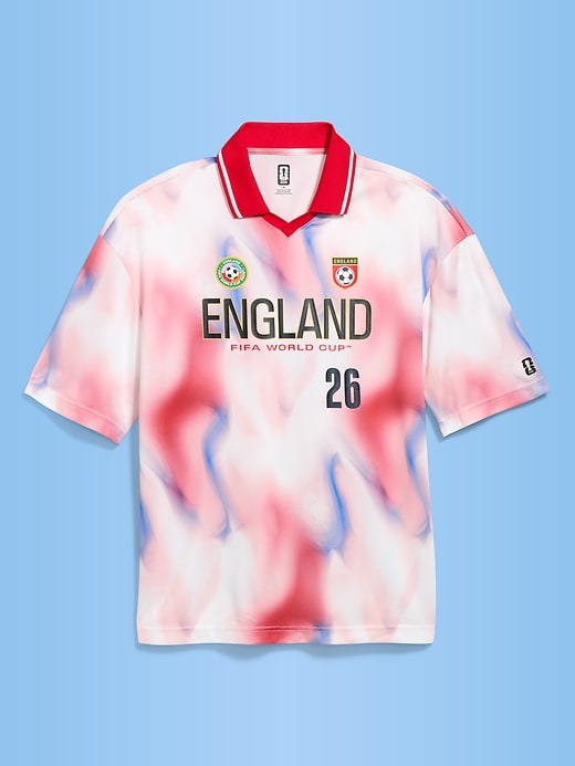 Image number 3 showing, FIFA World Cup 26™ England Lifestyle Collared Jersey T-Shirt for Men