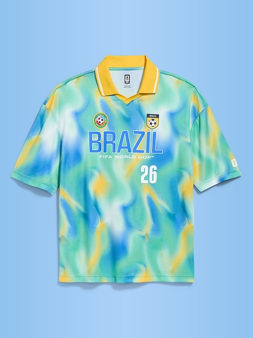 Image number 3 showing, FIFA World Cup 26™ Brazil Lifestyle Collared Jersey T-Shirt for Men