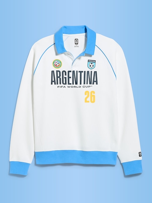 Image number 3 showing, FIFA World Cup 26™ Argentina Dynamic Fleece Collared Graphic Sweatshirt for Men