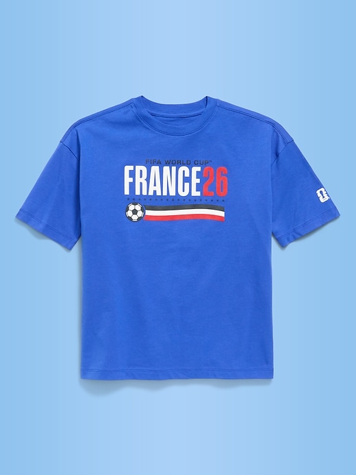 Image number 1 showing, FIFA World Cup 26™ France Oversized Graphic T-Shirt for Boys