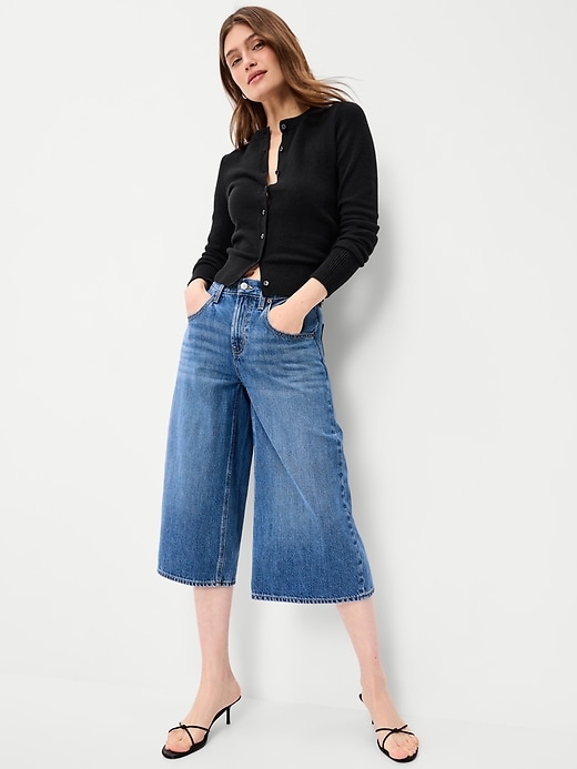 Image number 3 showing, SoSoft Lite Cropped Crew-Neck Cardigan