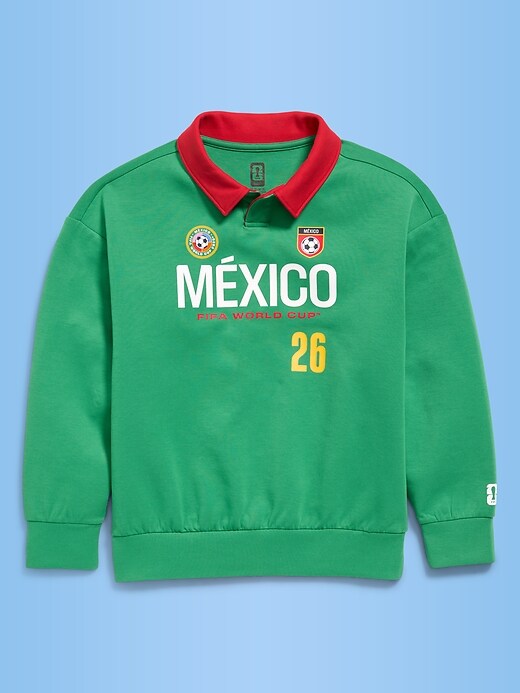 Image number 2 showing, FIFA World Cup 26™ Mexico Dynamic Fleece Collared Graphic Sweatshirt for Kids