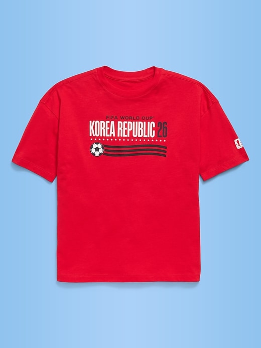 Image number 1 showing, FIFA World Cup 26™ Korea Republic Oversized Graphic T-Shirt for Boys