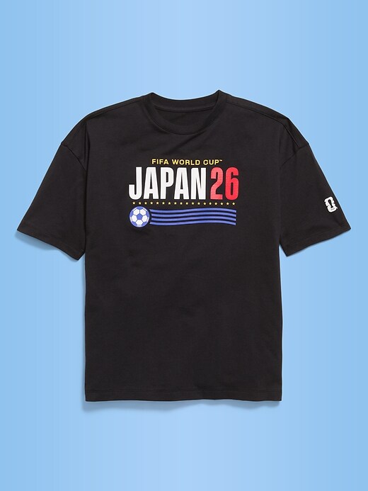 Image number 1 showing, FIFA World Cup 26™ Japan Oversized Graphic T-Shirt for Boys