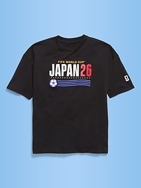 Image number 1 showing, FIFA World Cup 26™ Japan Oversized Graphic T-Shirt for Boys