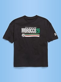 Image number 1 showing, FIFA World Cup 26™ Morocco Oversized Graphic T-Shirt for Boys