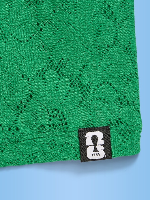 L'image numéro 3 présente T-shirt droit à encolure en V à dentelle Coupe du monde de la FIFA 26™, Brésil pour fille