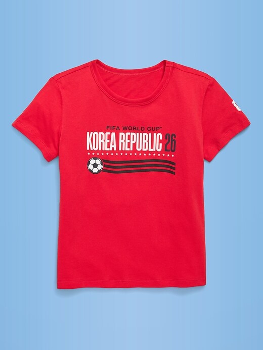 Image number 1 showing, FIFA World Cup 26™ Korea Republic Graphic T-Shirt for Girls