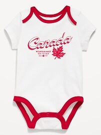 Image number 1 showing, Short-Sleeve Unisex Graphic Bodysuit for Baby