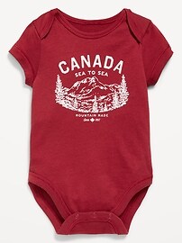 Image number 1 showing, Short-Sleeve Unisex Graphic Bodysuit for Baby