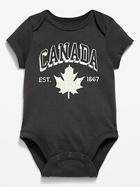 Image number 1 showing, Short-Sleeve Unisex Graphic Bodysuit for Baby