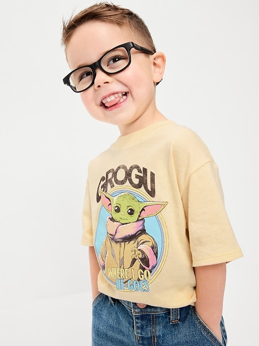 Image number 1 showing, Star Wars™ Oversized Unisex Graphic T-Shirt for Toddler