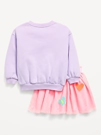 Image number 3 showing, Embroidered Sweatshirt & Tutu Skirt Set for Toddler Girls