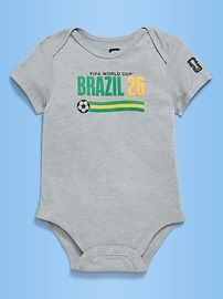 Image number 1 showing, FIFA World Cup 26™ Brazil Graphic Bodysuit for Baby