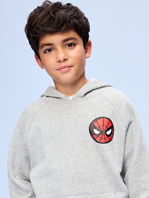 Image number 2 showing, Old Navy x Marvel Spider-Man Oversized Pullover Hoodie for Boys