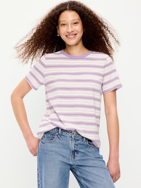 EveryWear Crew-Neck Striped T-Shirt