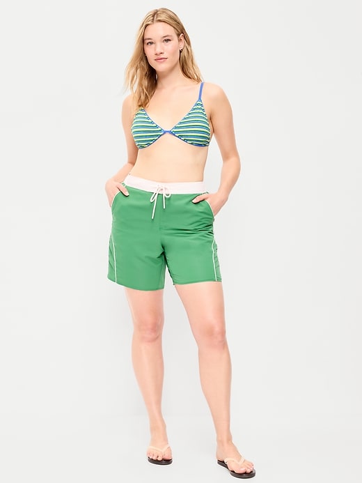 Image number 4 showing, Mid-Rise Loose Swim Board Shorts