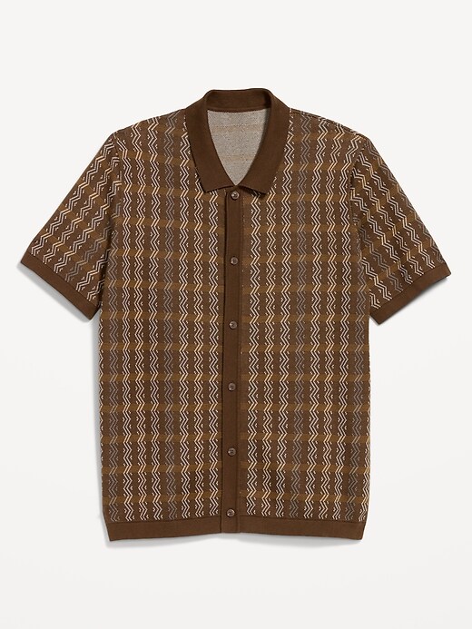 Image number 4 showing, Short-Sleeve Sweater Shirt
