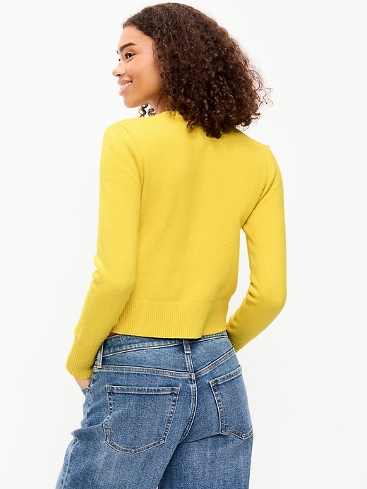 Image number 2 showing, SoSoft Lite Cropped Crew-Neck Cardigan
